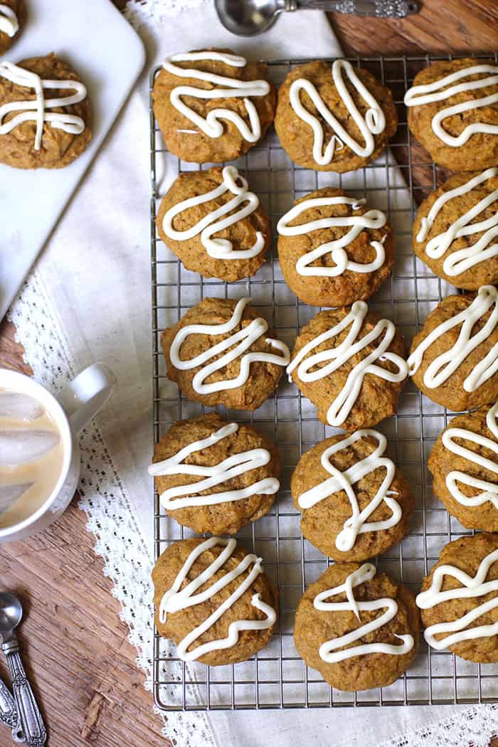 Iced Pumpkin Cookies - SueBee Homemaker