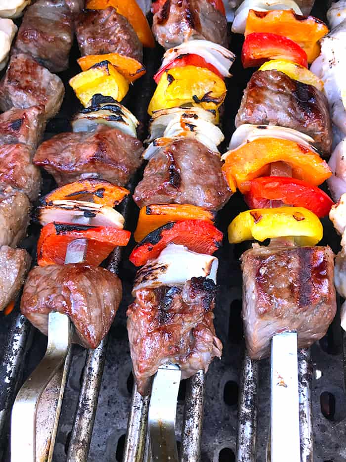 Beef Vegetable Shish Kabobs - SueBee Homemaker