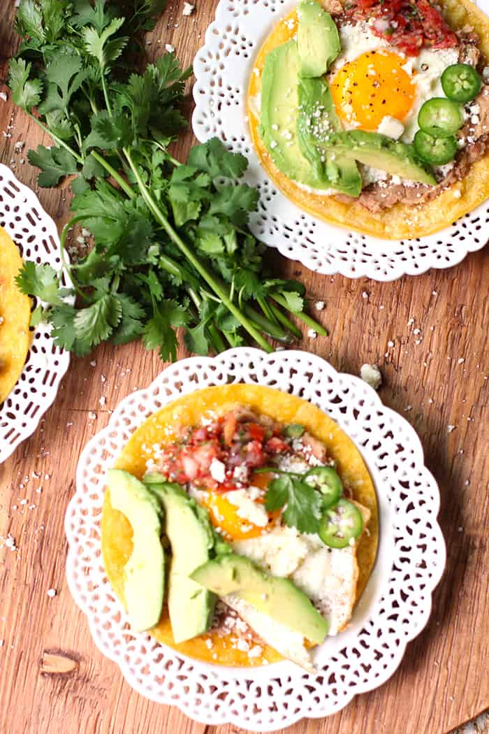 Huevos Rancheros Tostadas - SueBee Homemaker