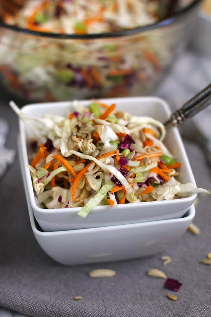 Crunchy Asian Cabbage Salad - SueBee Homemaker