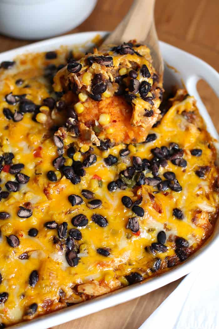 Mexican Chicken And Sweet Potato Casserole