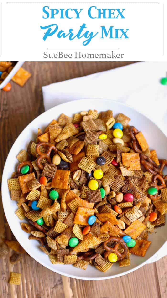Spicy Chex Party Mix - SueBee Homemaker