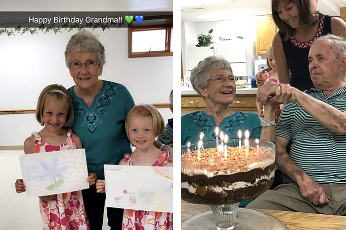 We celebrated Mom and Dad's 60th wedding anniversary and Mom's 80th birthday recently. Our entire family gathered in Iowa to honor them. | suebeehomemaker.com