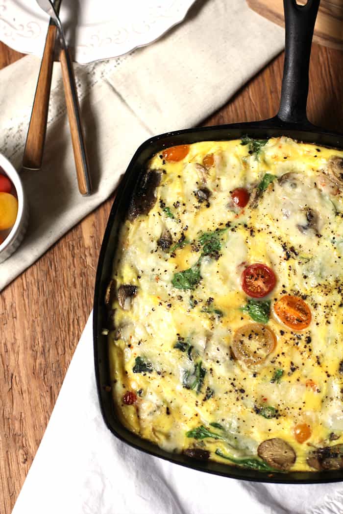 Creamy Vegetable Frittata - SueBee Homemaker