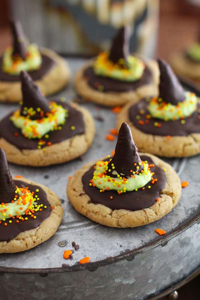 Witch Hat Peanut Butter Cookies - SueBee Homemaker