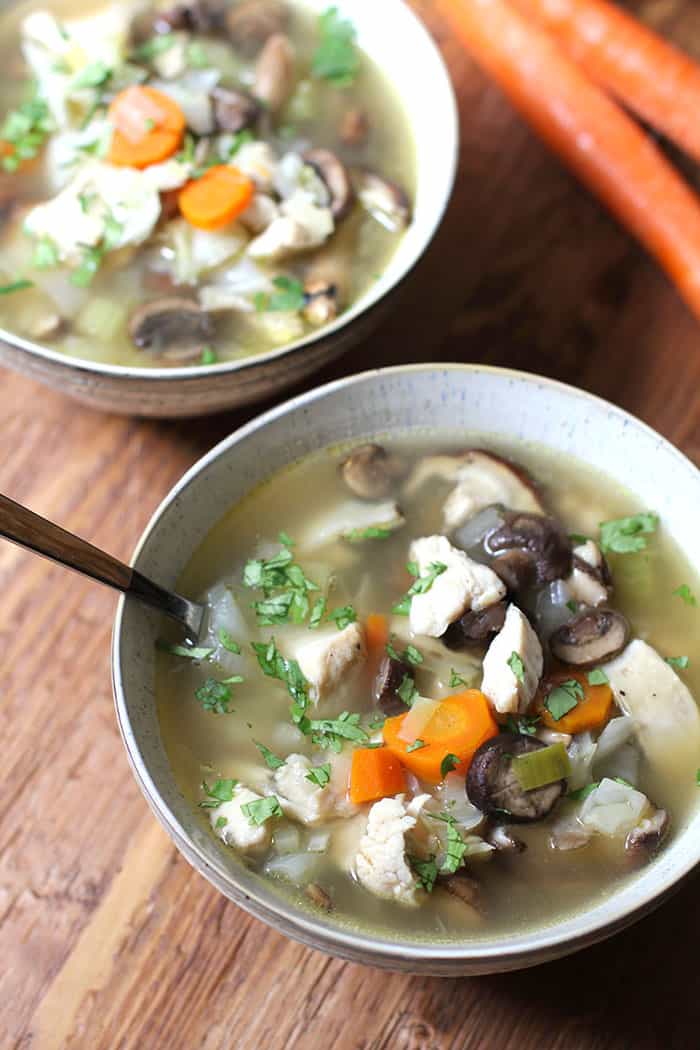 Detox Chicken Vegetable Soup - SueBee Homemaker