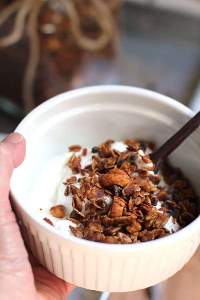 Peanut Butter Chocolate Granola - SueBee Homemaker