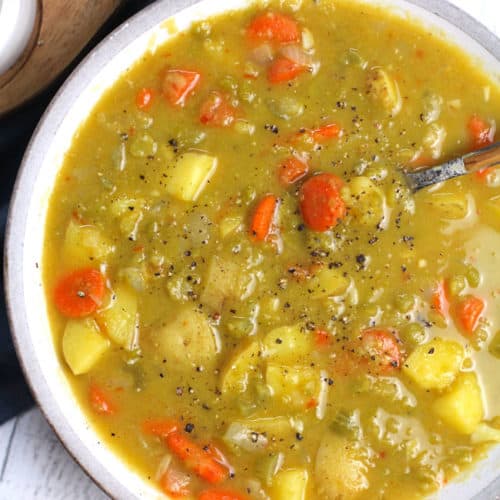 Split Pea Vegetable Soup - SueBee Homemaker