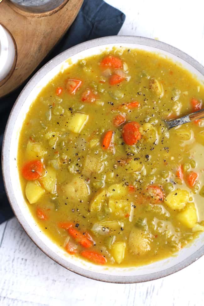 Split Pea Vegetable Soup - SueBee Homemaker