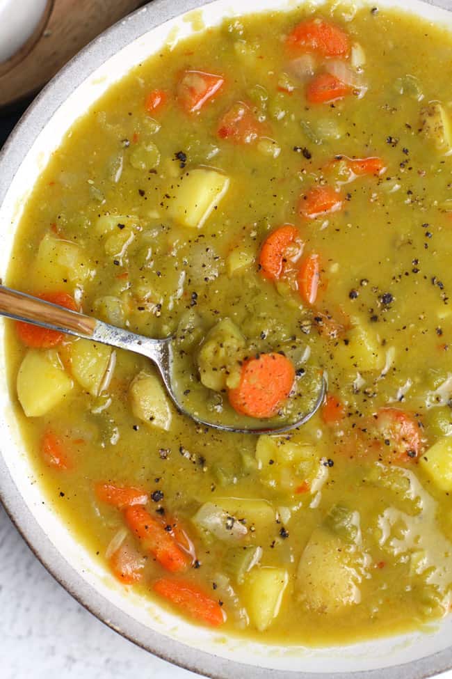 Split Pea Vegetable Soup - SueBee Homemaker