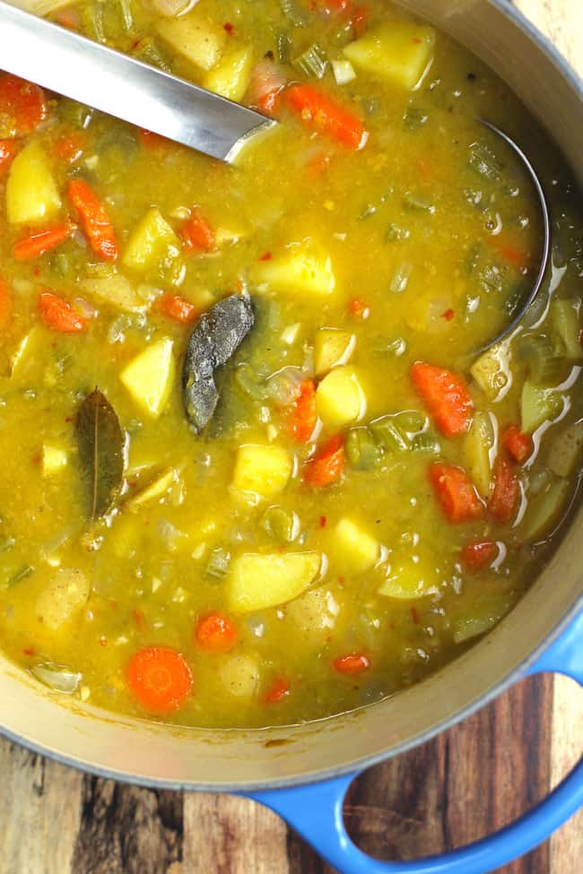 Split Pea Vegetable Soup - SueBee Homemaker