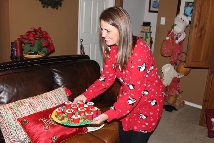 The best Christmas celebrations are spent with people you love. In pajamas with slippers, robes, and Sangria. Pigtails optional. | suebeehomemaker.com