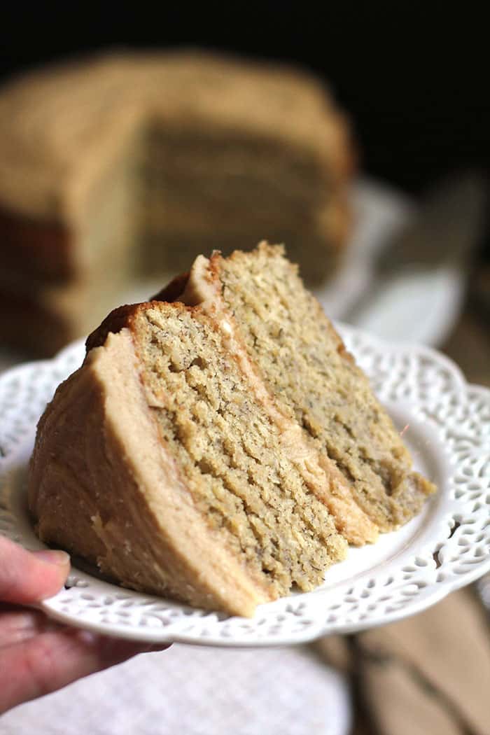Banana Layer Cake with Caramel Frosting