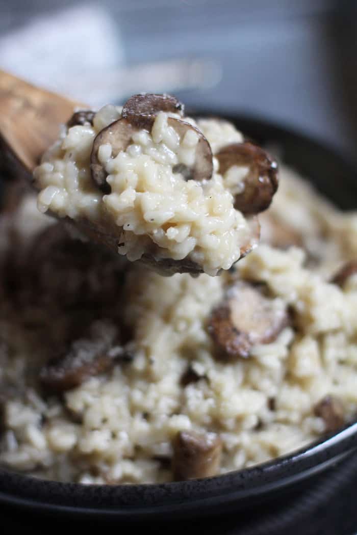 Creamy Mushroom Risotto - SueBee Homemaker