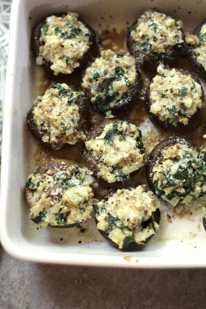 Creamy Spinach Stuffed Mushrooms Suebee Homemaker