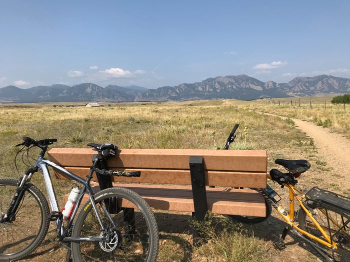 Mike and I rode the Dirty Bismark Trails close to my sister's house. Really hard!