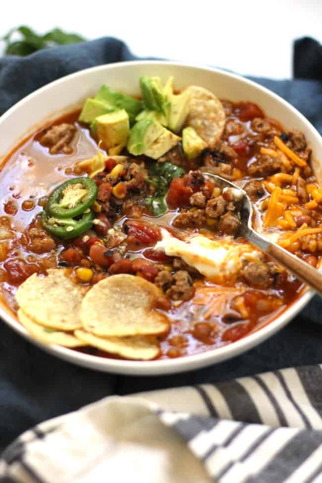 Turkey Taco Soup - SueBee Homemaker