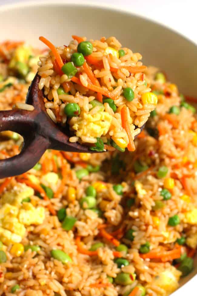 Weeknight Spicy Fried Rice - SueBee Homemaker