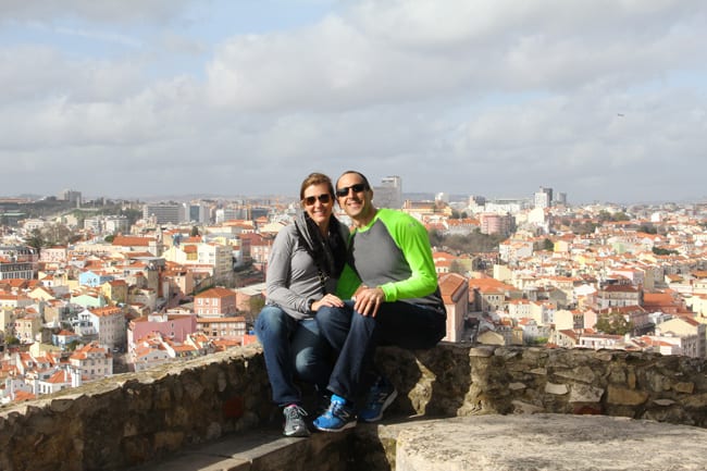 Sue and Mike in Lisbon, Portugal in 2015.