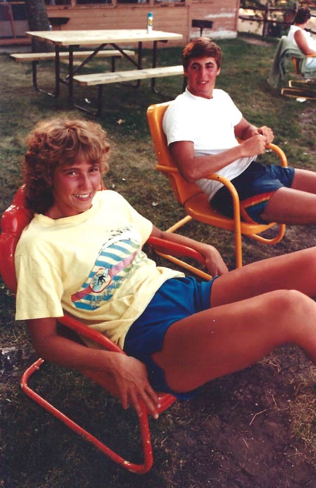 Sue and Mike as teenagers at Lake Okoboji.