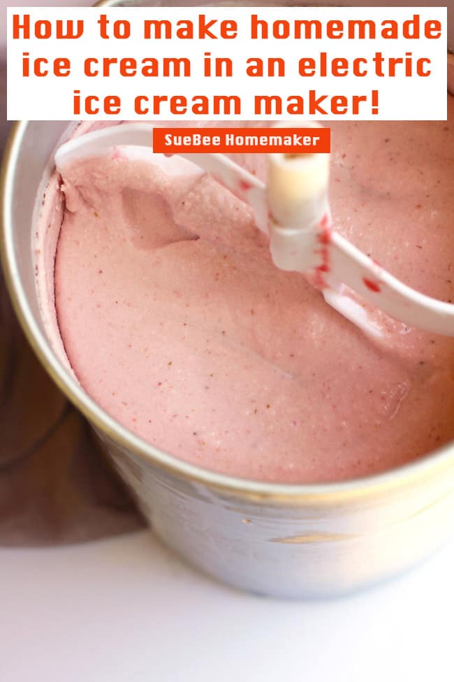 How To Make Homemade Ice Cream In An Electric Ice Cream Maker SueBee 