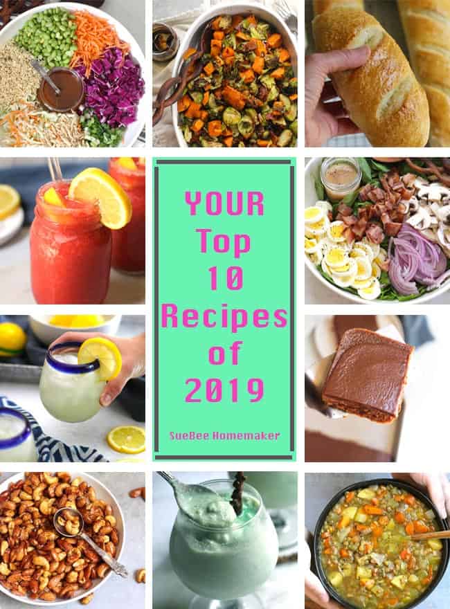 A collage of your top 10 recipes of 2019.