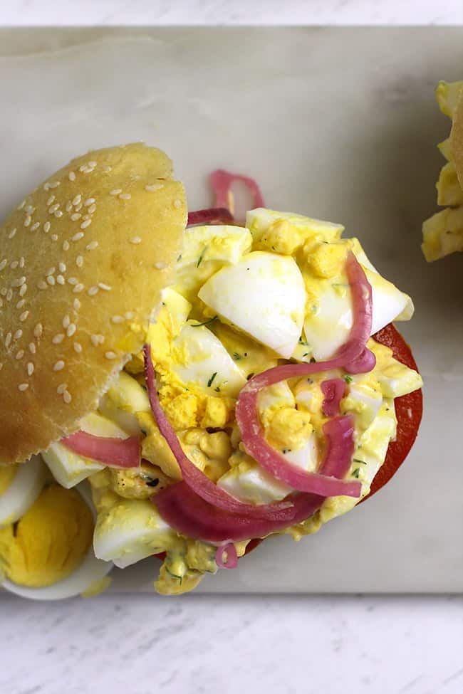 Classic Egg Salad Sandwiches - SueBee Homemaker