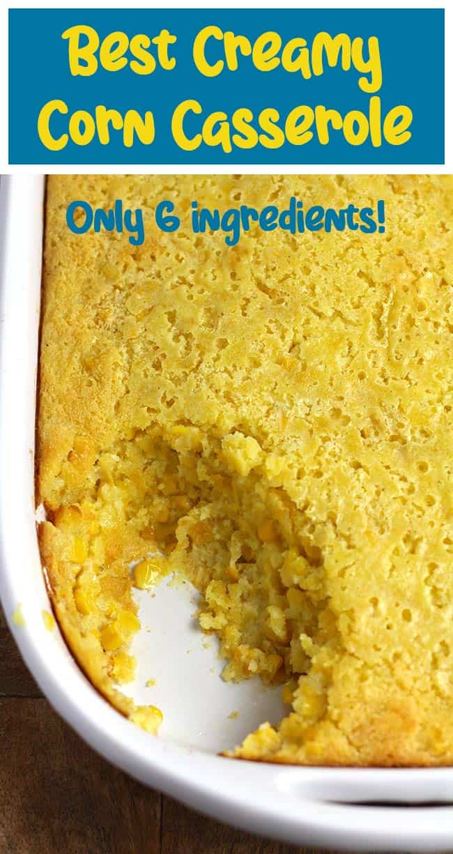 Creamy Corn Casserole - SueBee Homemaker