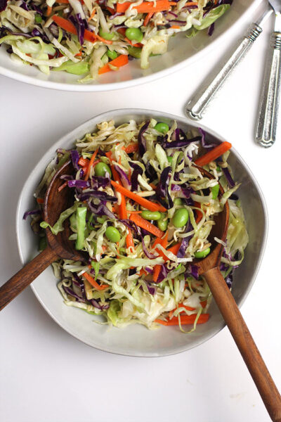 Crunchy Asian Cabbage Salad - SueBee Homemaker