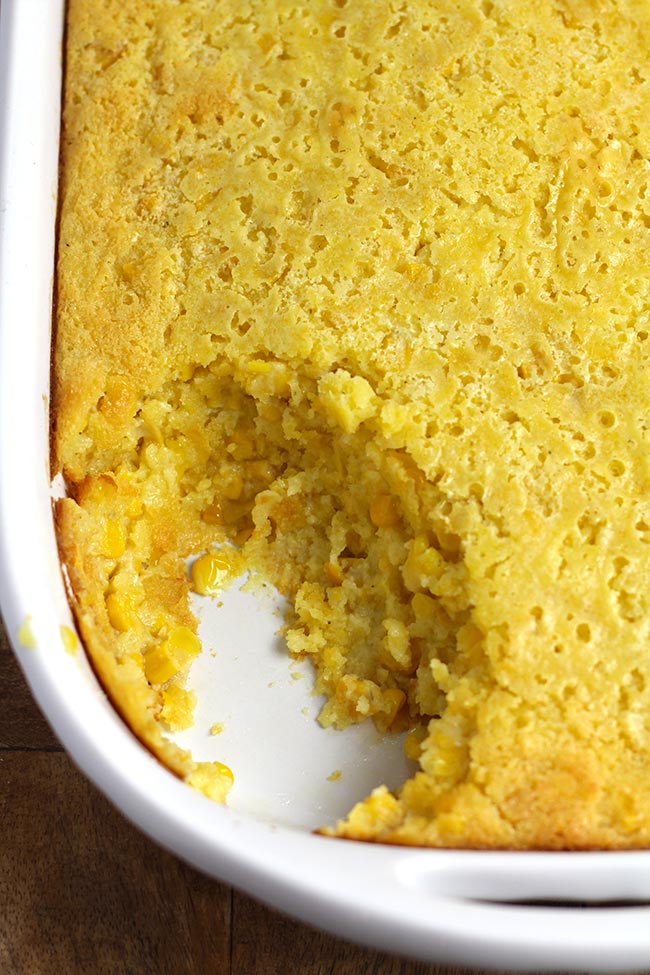 Creamy Corn Casserole - SueBee Homemaker