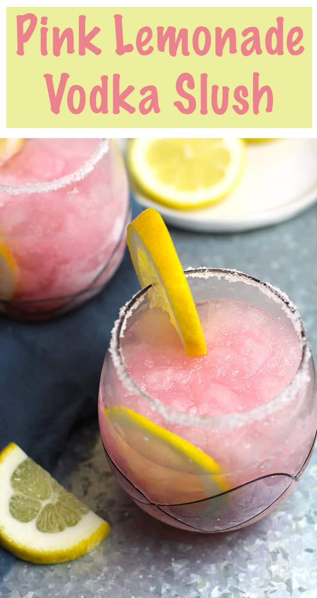 Pink Lemonade Vodka Slush - SueBee Homemaker