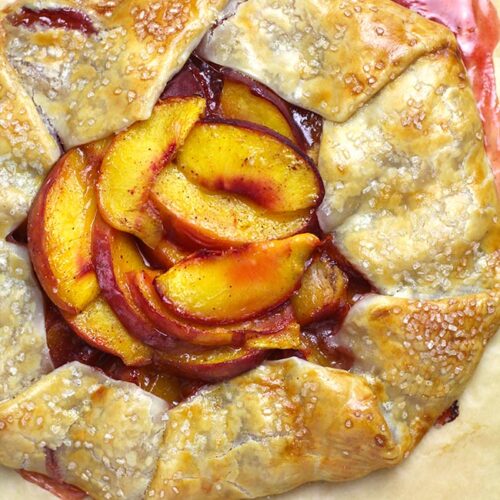 Easy Peach Galette - SueBee Homemaker