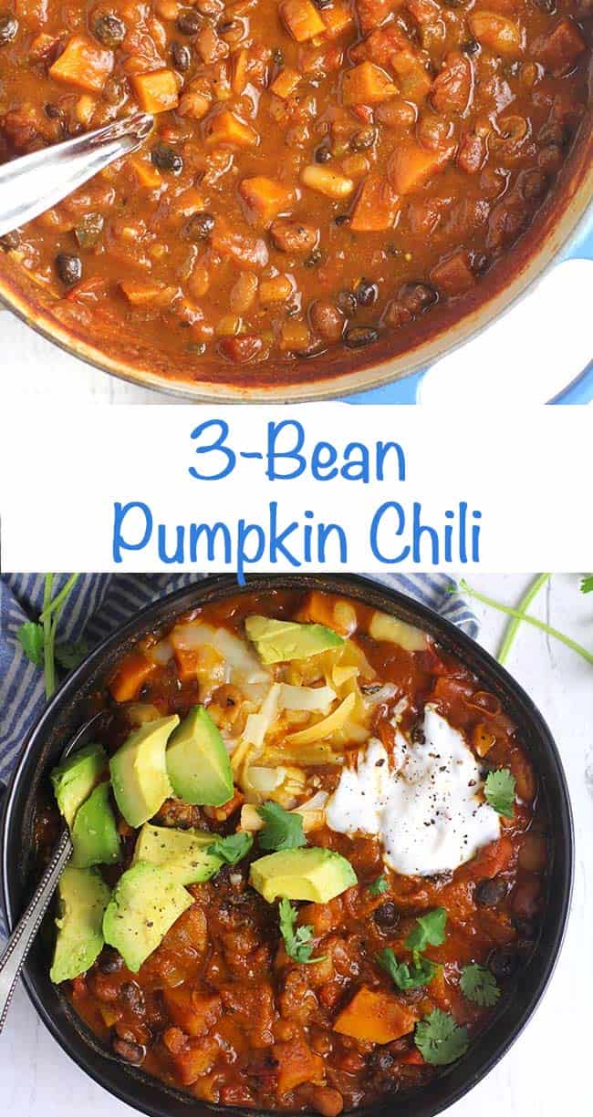 3-Bean Pumpkin Chili - SueBee Homemaker