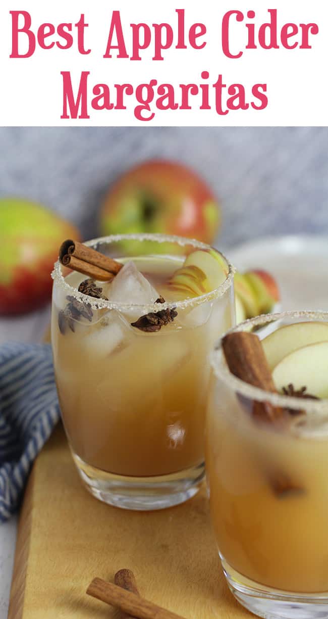 Best Apple Cider Margaritas - SueBee Homemaker