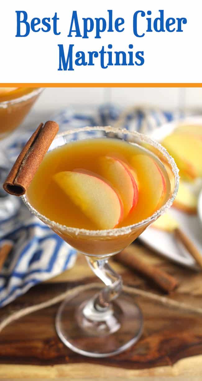 Best Apple Cider Martinis - SueBee Homemaker