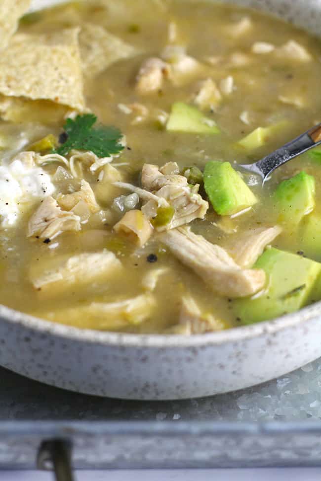 Green Chili Chicken Soup - SueBee Homemaker