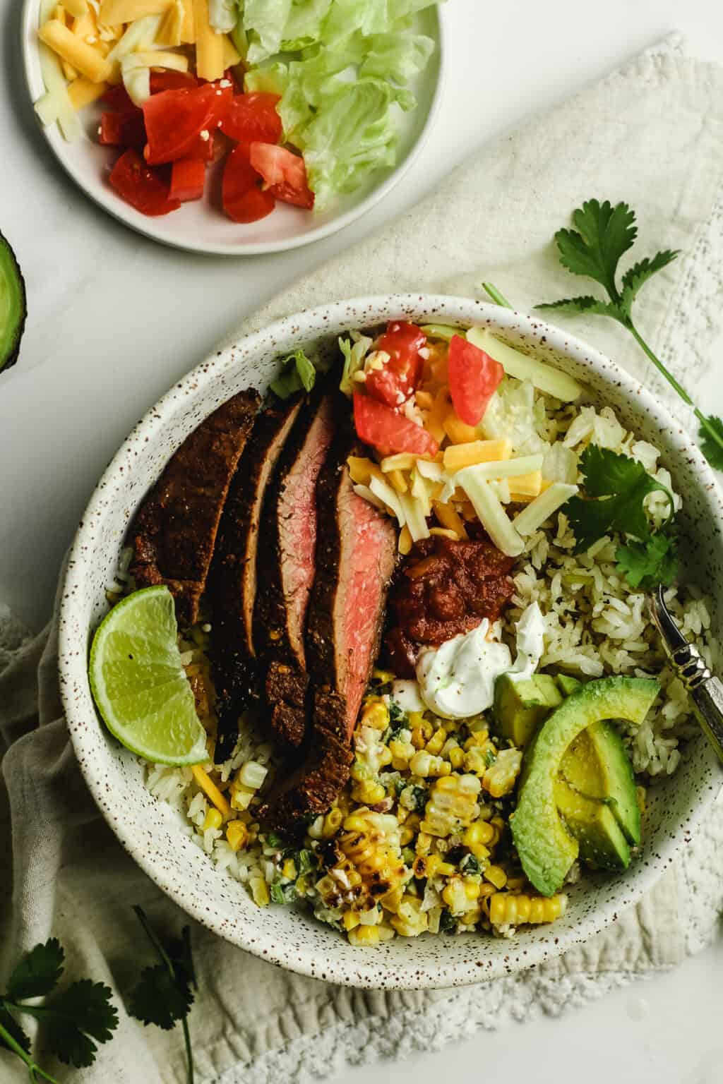 Carne Asada Burrito Bowls - SueBee Homemaker