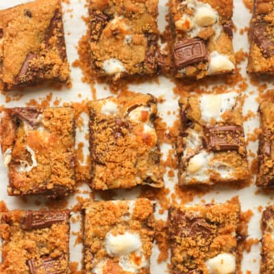 12 s'mores cookie bars.