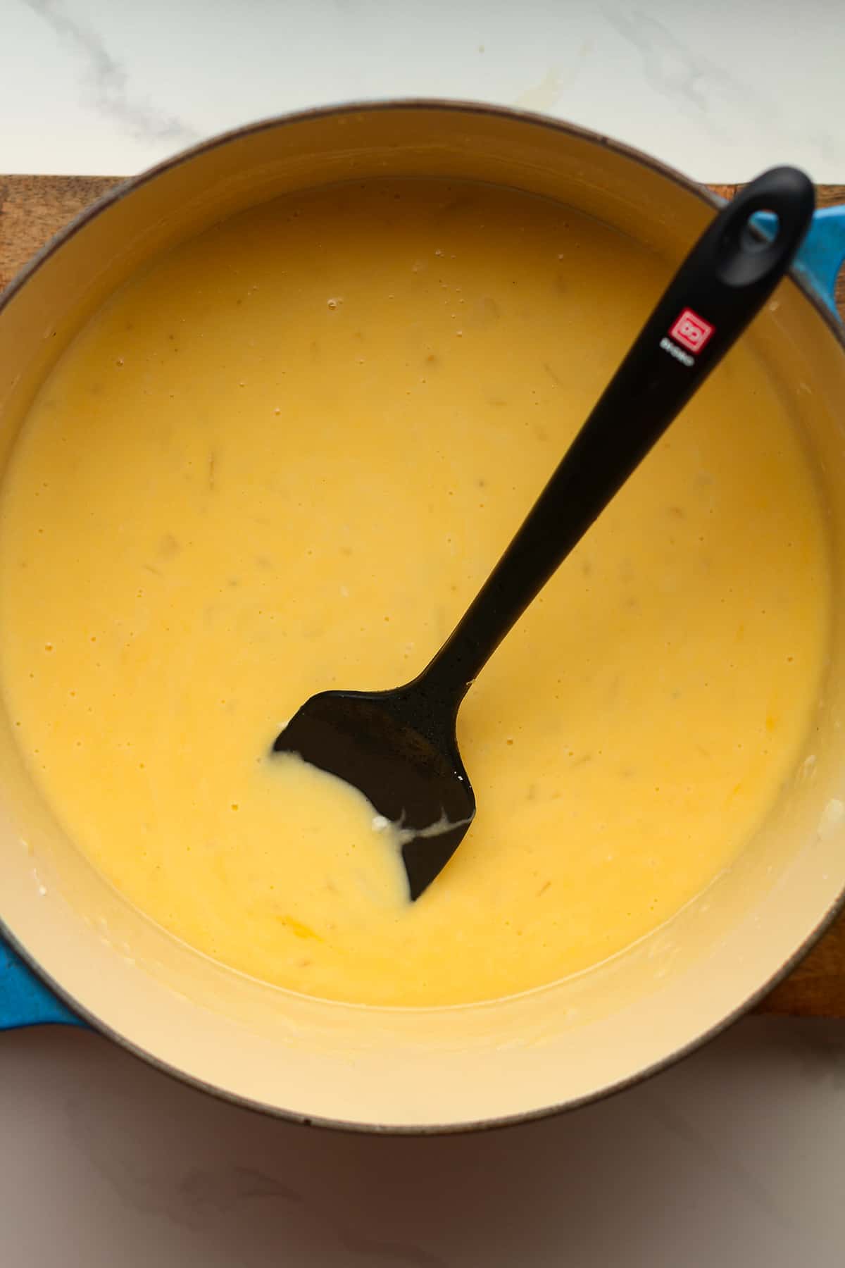 A stock pot of the roux.
