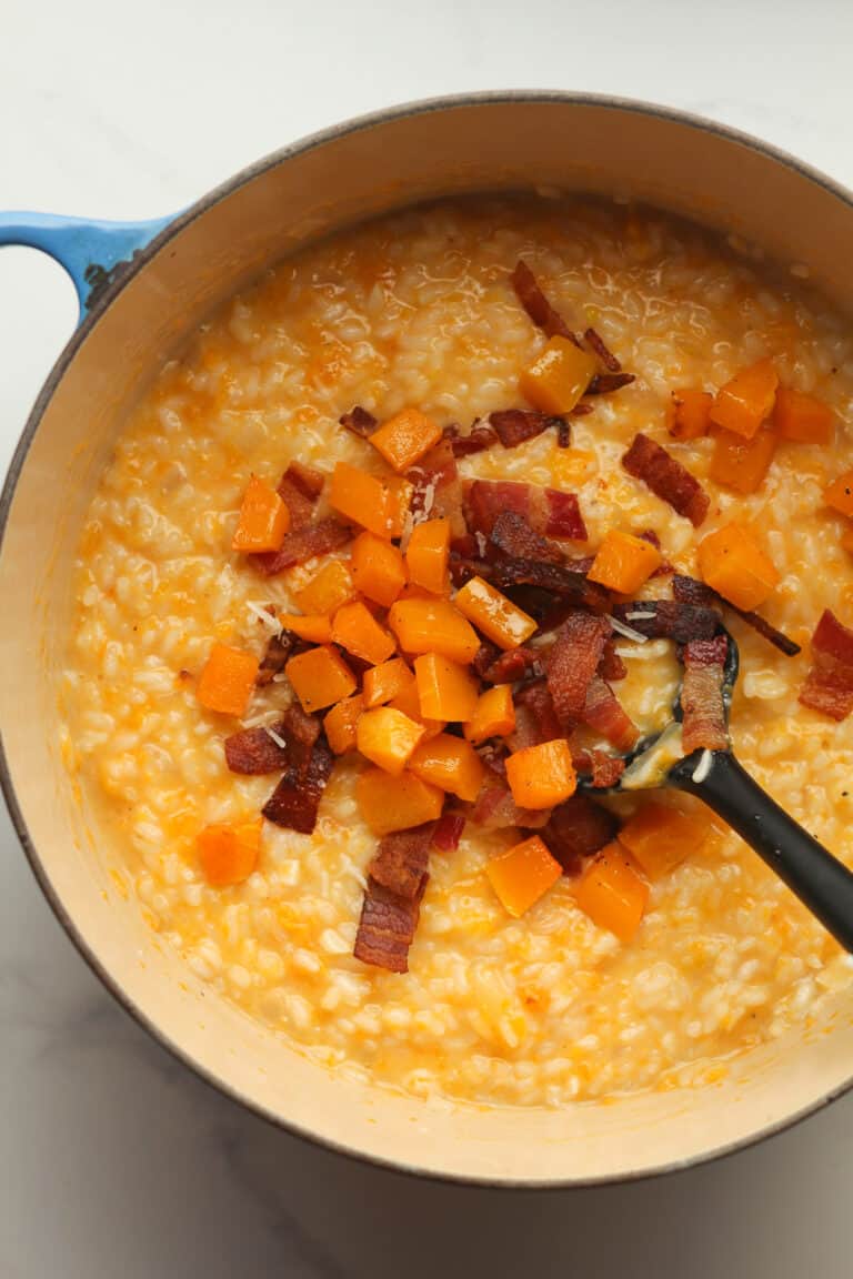 Butternut Squash and Bacon Risotto