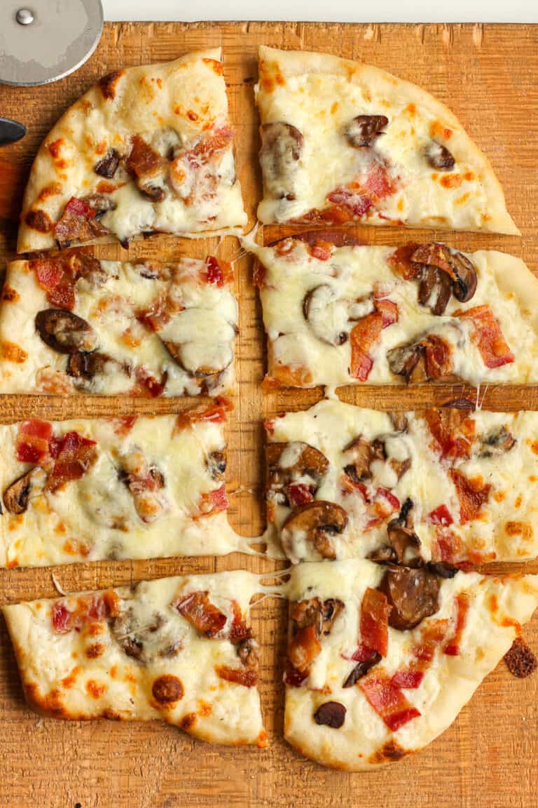 White Sauce Pizza Recipe - SueBee Homemaker