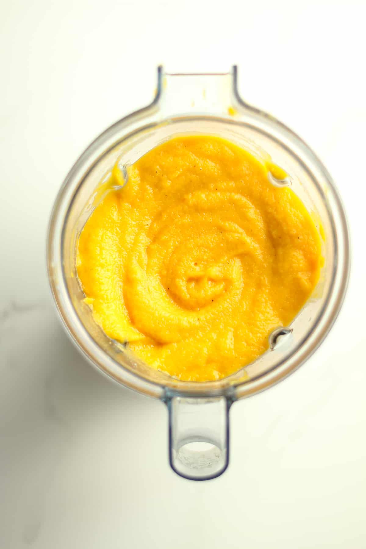 A blender full of the puree.