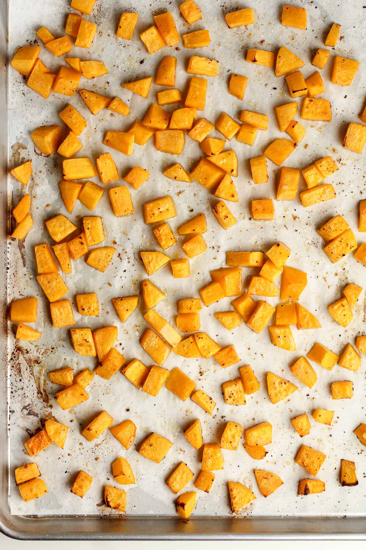 Cooked butternut squash.