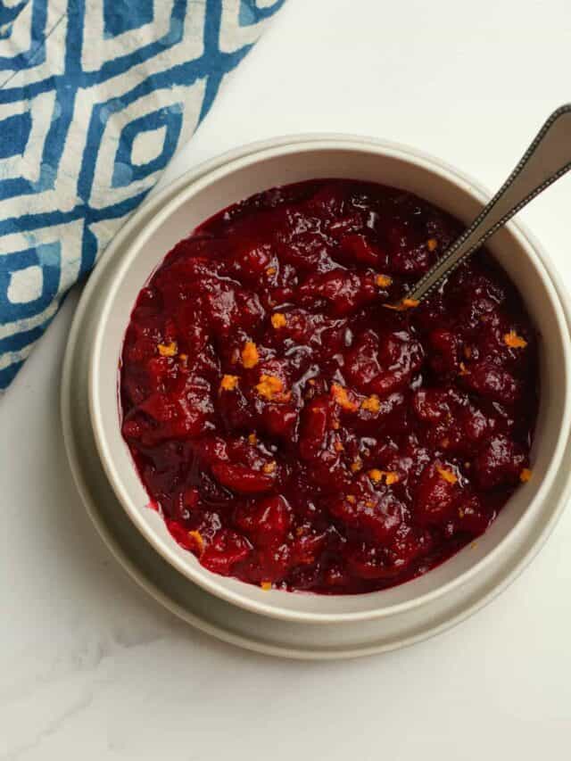 Naturally Sweetened Cranberry Sauce