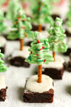 Christmas Tree Brownie Bites - SueBee Homemaker