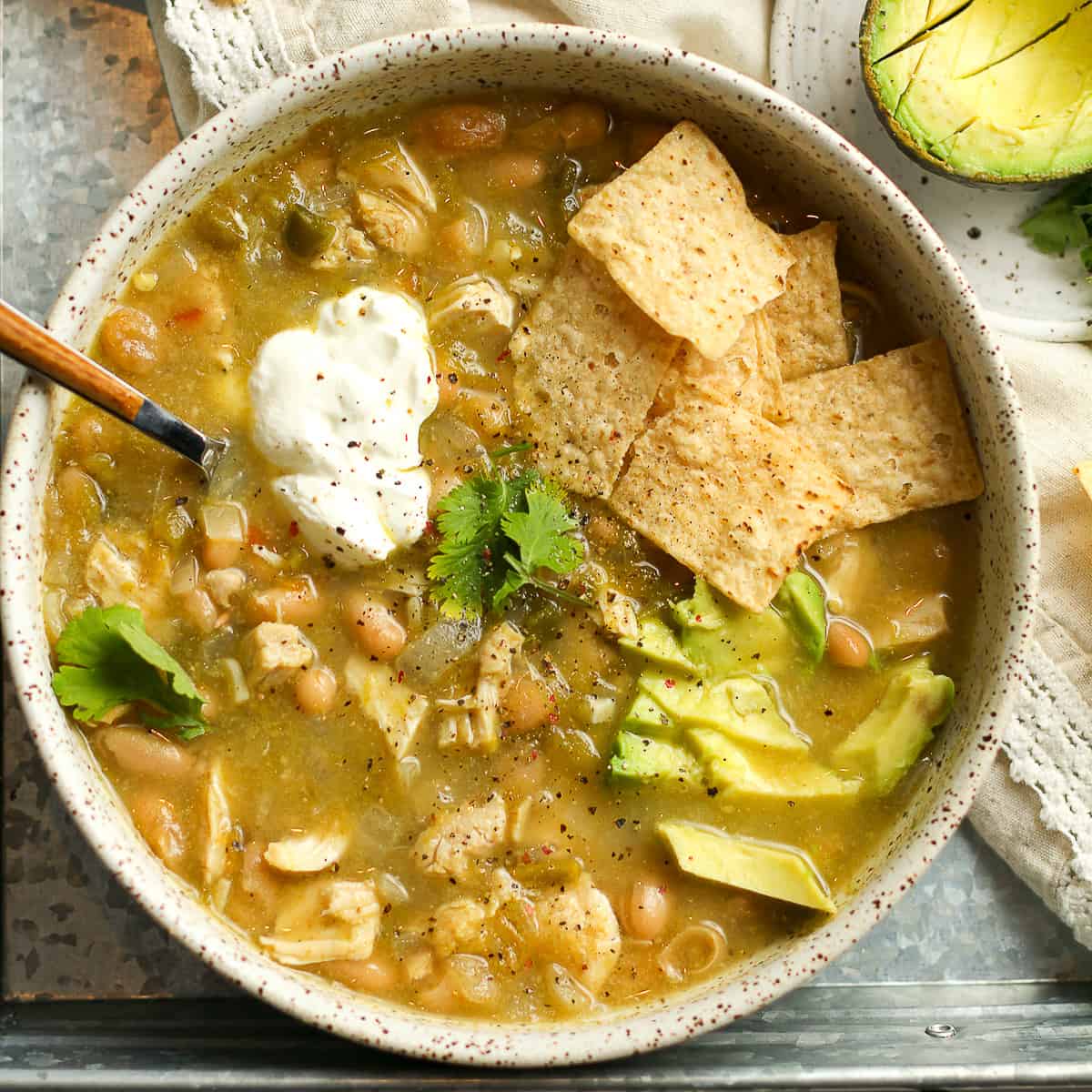 Chicken Soup With Green Chiles SueBee Homemaker   Green Chili Chicken Soup Recipecard 