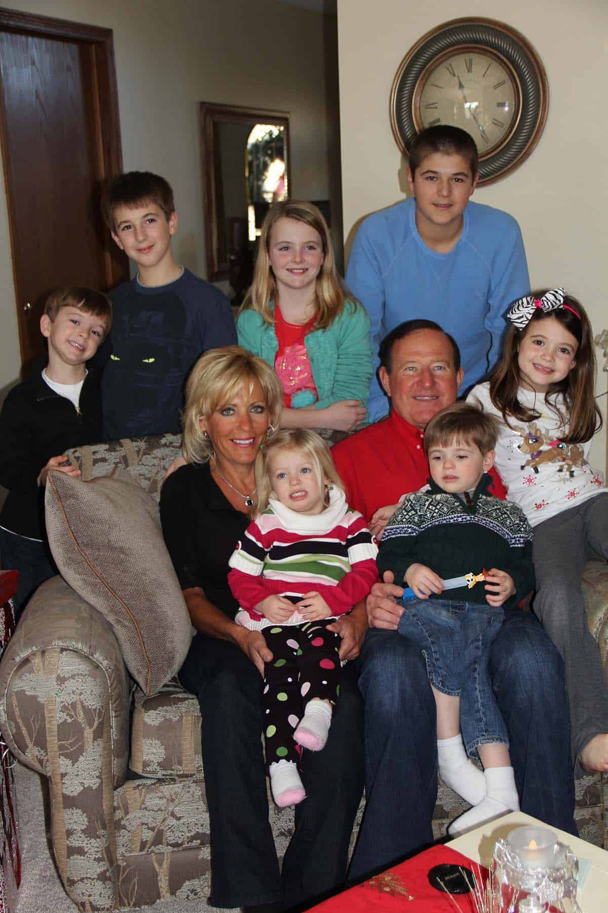 Joe and Robin with the grandkids.