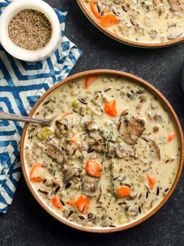 Creamy Wild Rice Soup with Mushrooms Story