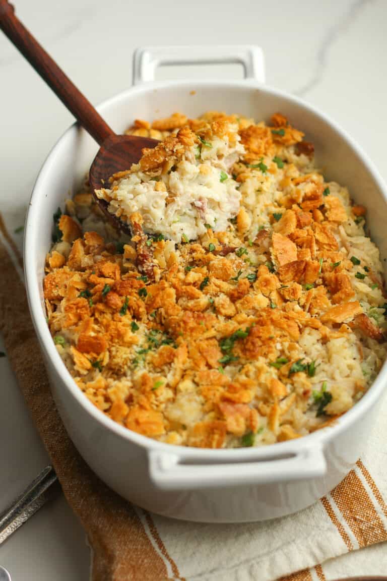 Leftover Turkey Rice Casserole - SueBee Homemaker
