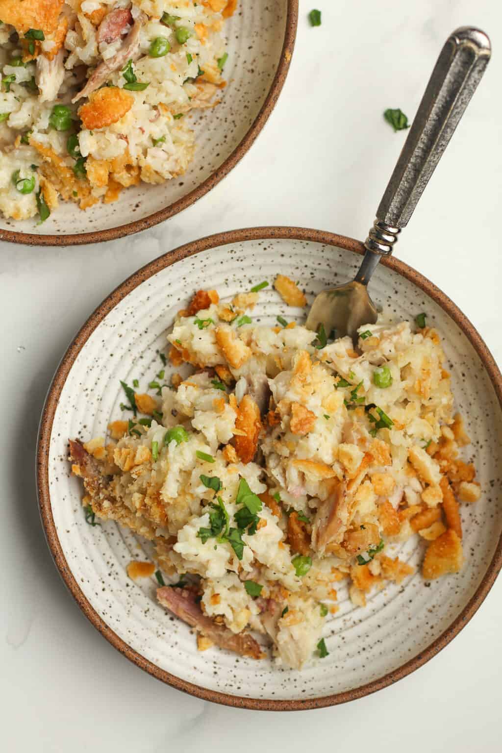 Leftover Turkey Rice Casserole - SueBee Homemaker